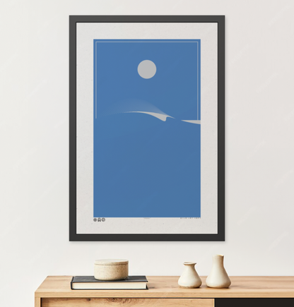 Peel 2 - Royal - Framed Print