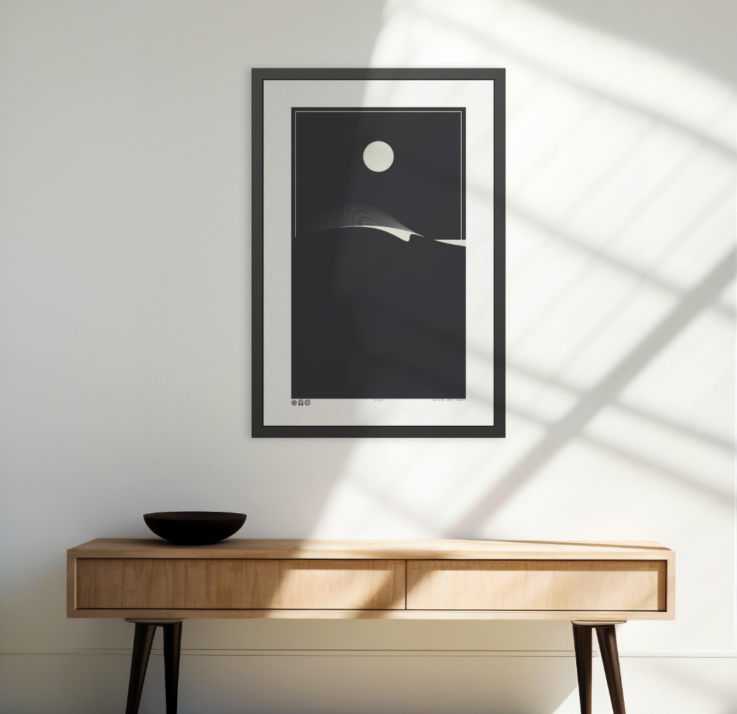 Peel 2 - Night - Framed Print