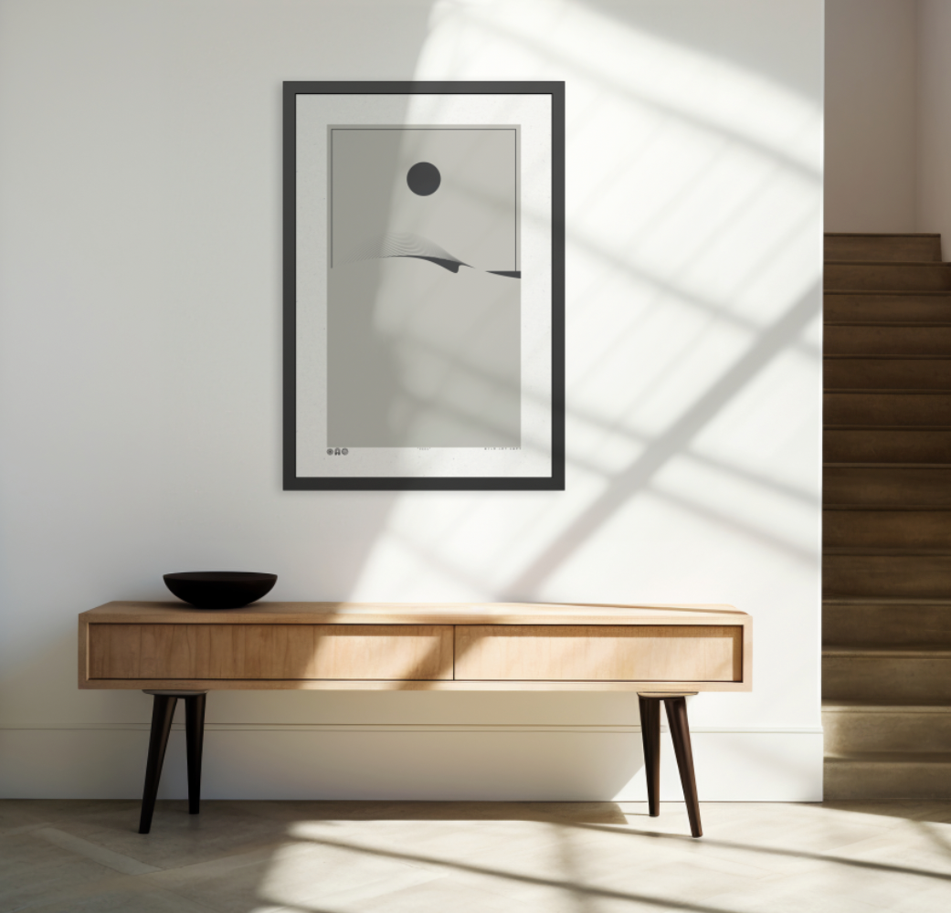 Peel 2 - Stone - Framed Print