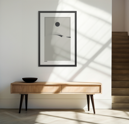 Peel 2 - Stone - Framed Print