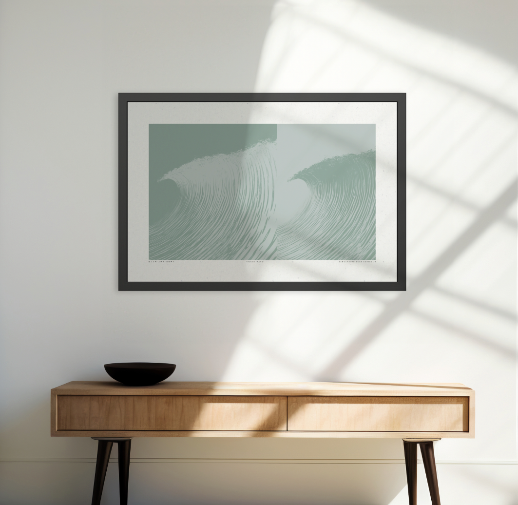 Night Wave 5 - Dusk - Framed Print