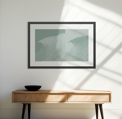 Night Wave 5 - Dusk - Framed Print