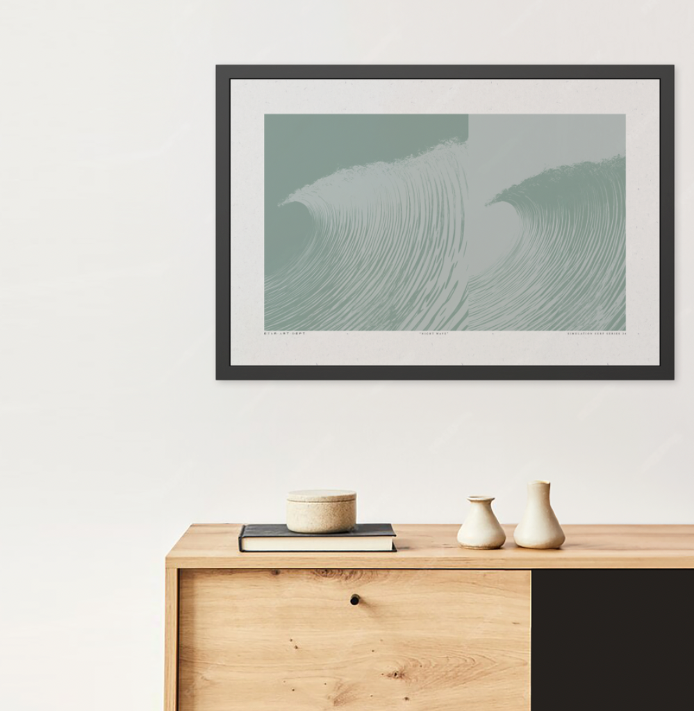 Night Wave 5 - Dusk - Framed Print