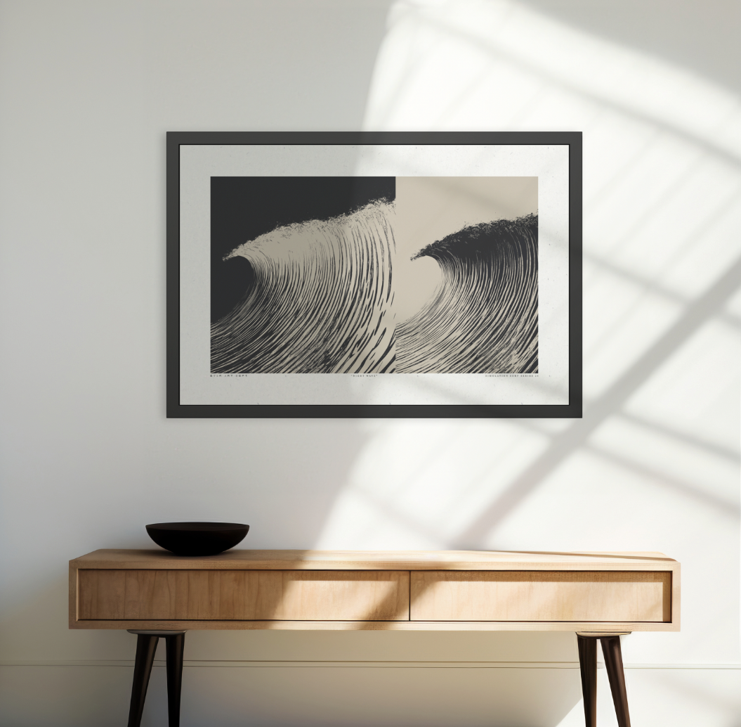 Night Wave 5 - Dusk - Framed Print