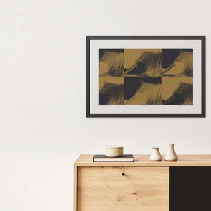 Night Wave 3 - Purple Haze - Framed Print