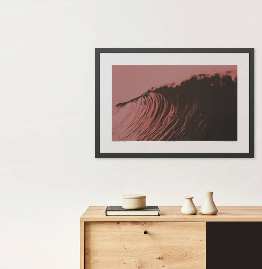 Night Wave 4 - Dusk - Framed Print