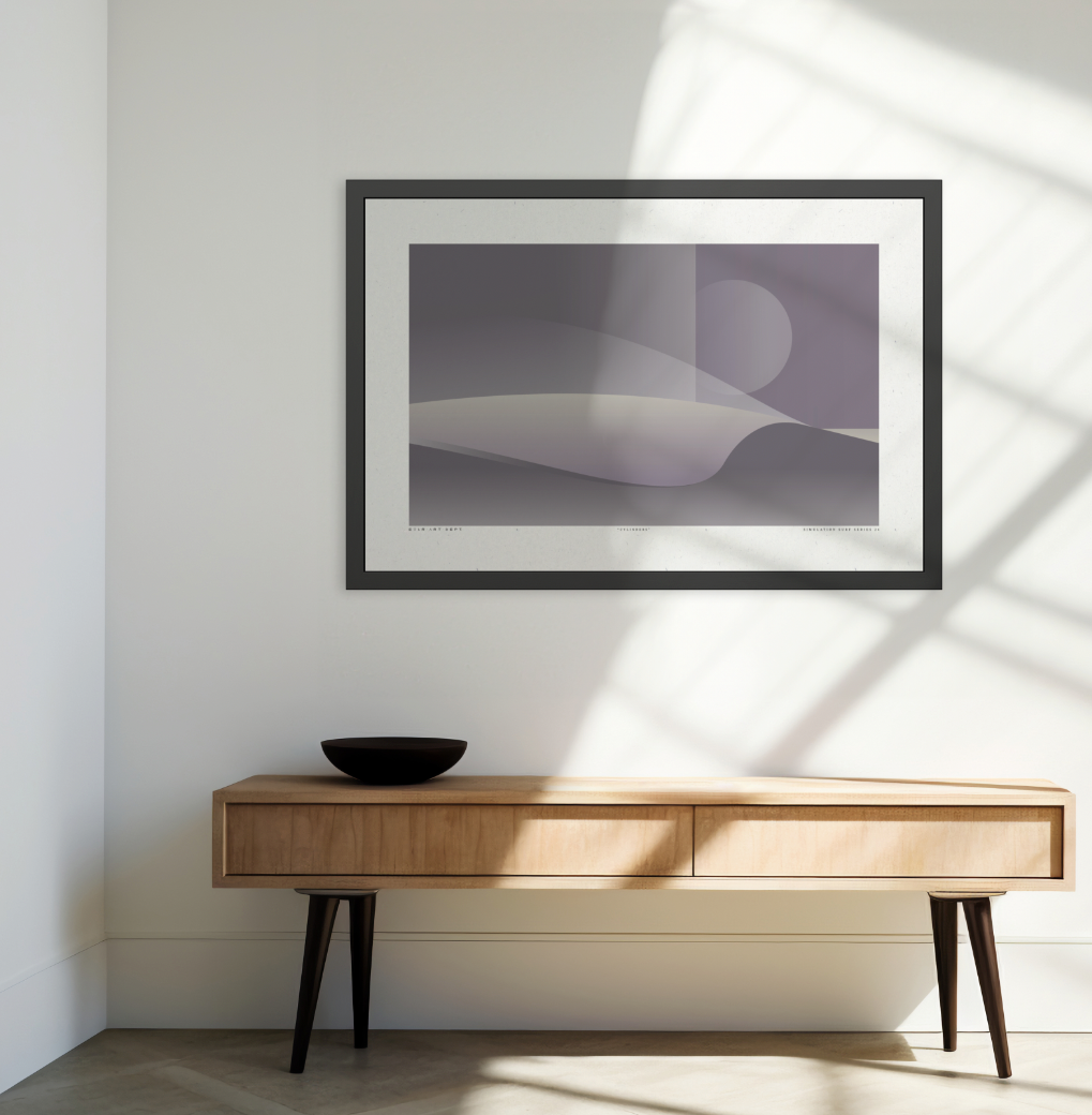 Culinders - Purple Haze - Framed Print