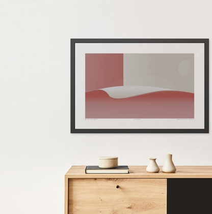 Cylinders 2 - Burnt - Framed Print