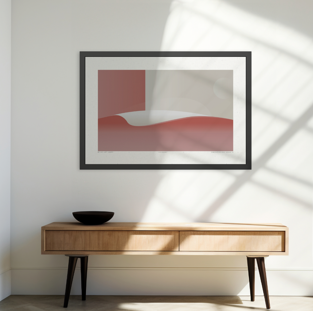 Cylinders 2 - Burnt - Framed Print