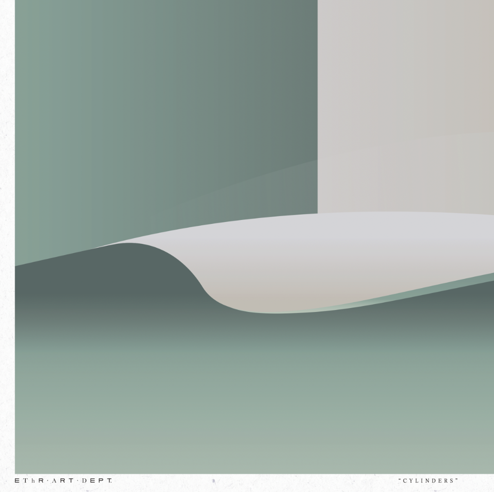 Cylinders 2 - Foam - Framed Print