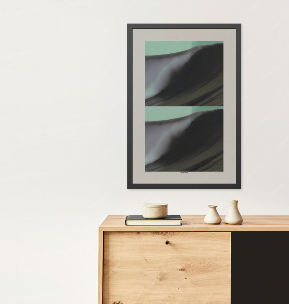 Double Up - Mist - Framed Print