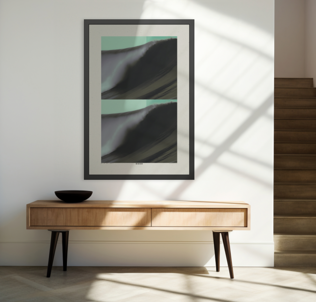 Double Up - Mist - Framed Print
