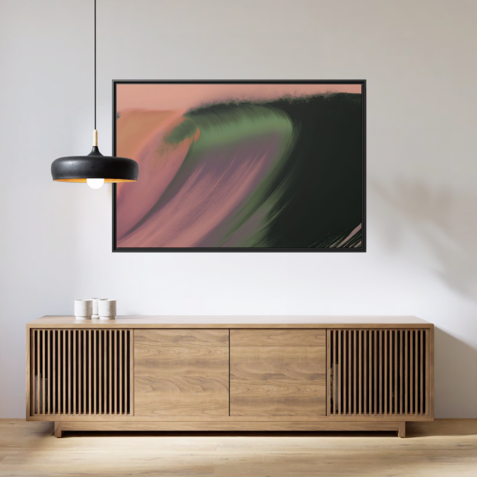 Sludge 3 - Framed Canvas