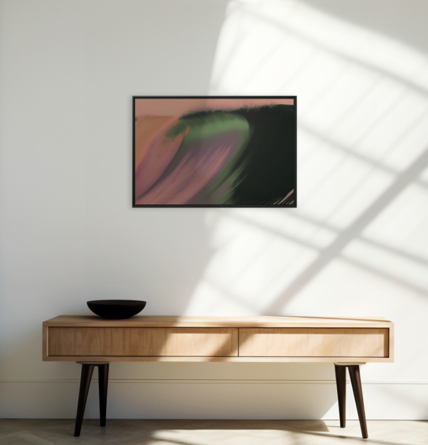 Sludge 3 - Framed Canvas