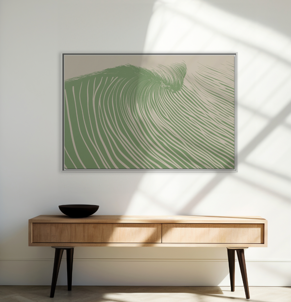 Wedge - Seaweed - Framed Canvas