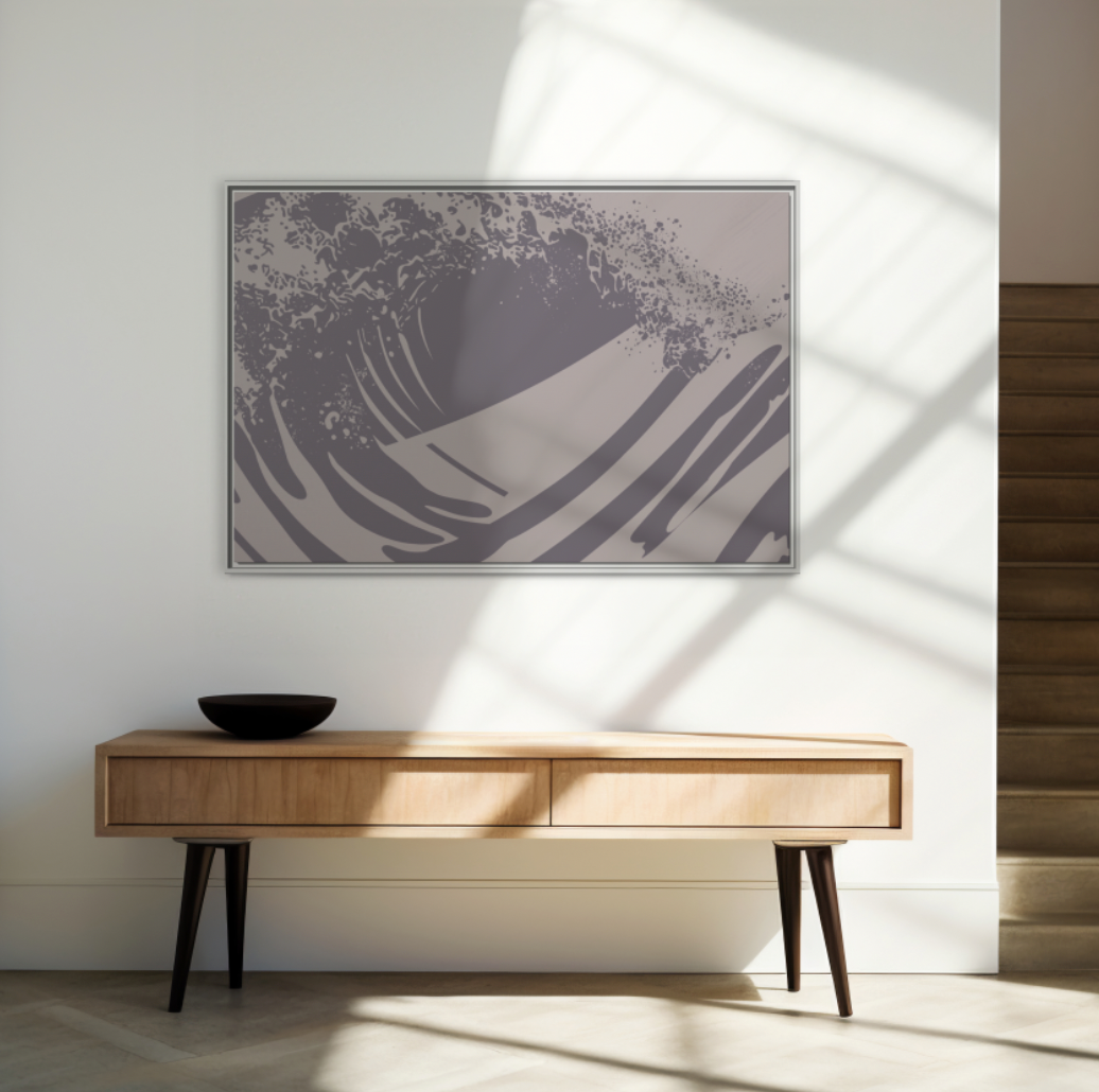 Turmoil - Purple Haze - Framed Canvas