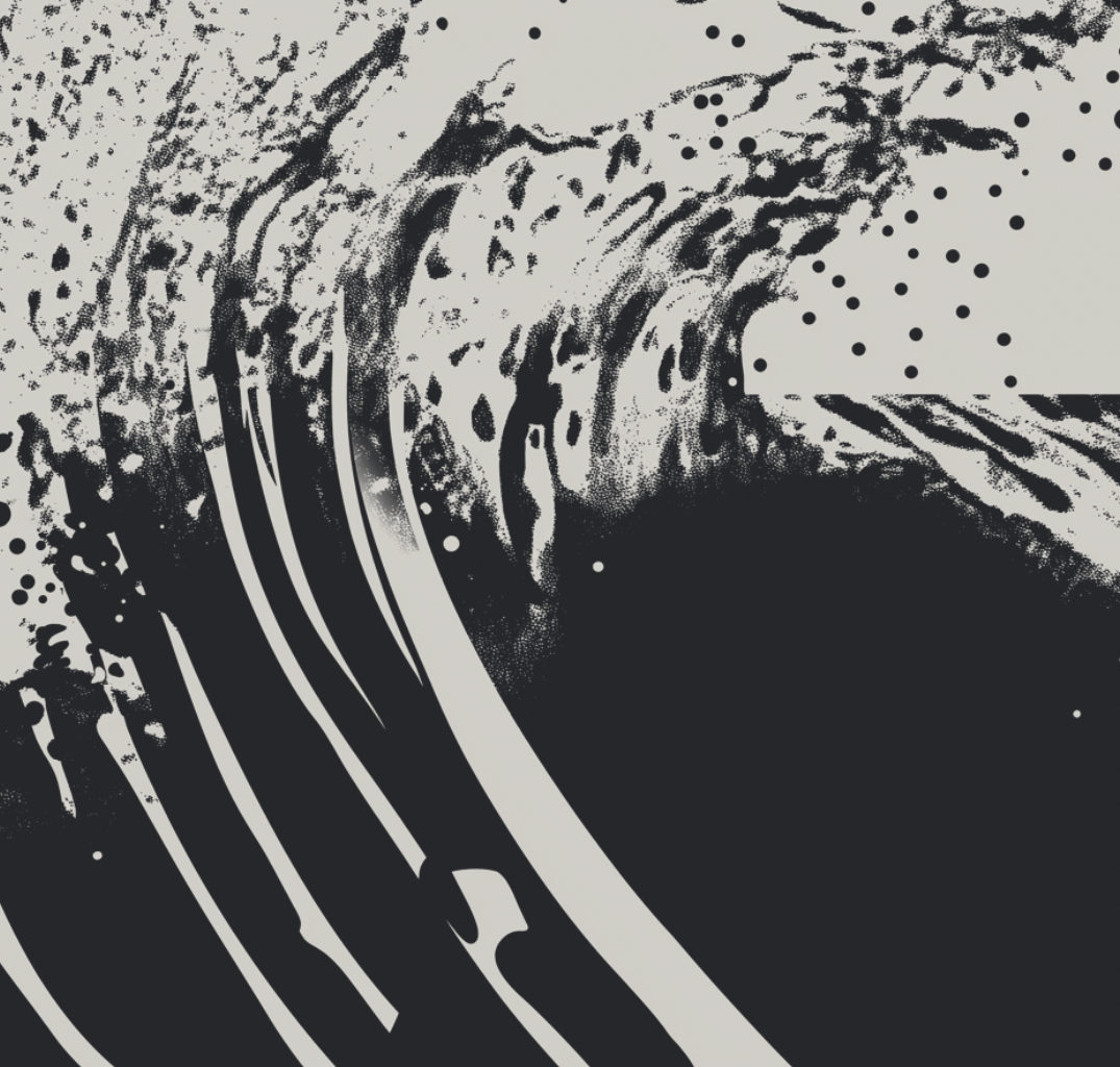 Turmoil 2 - Black & White - Framed Canvas