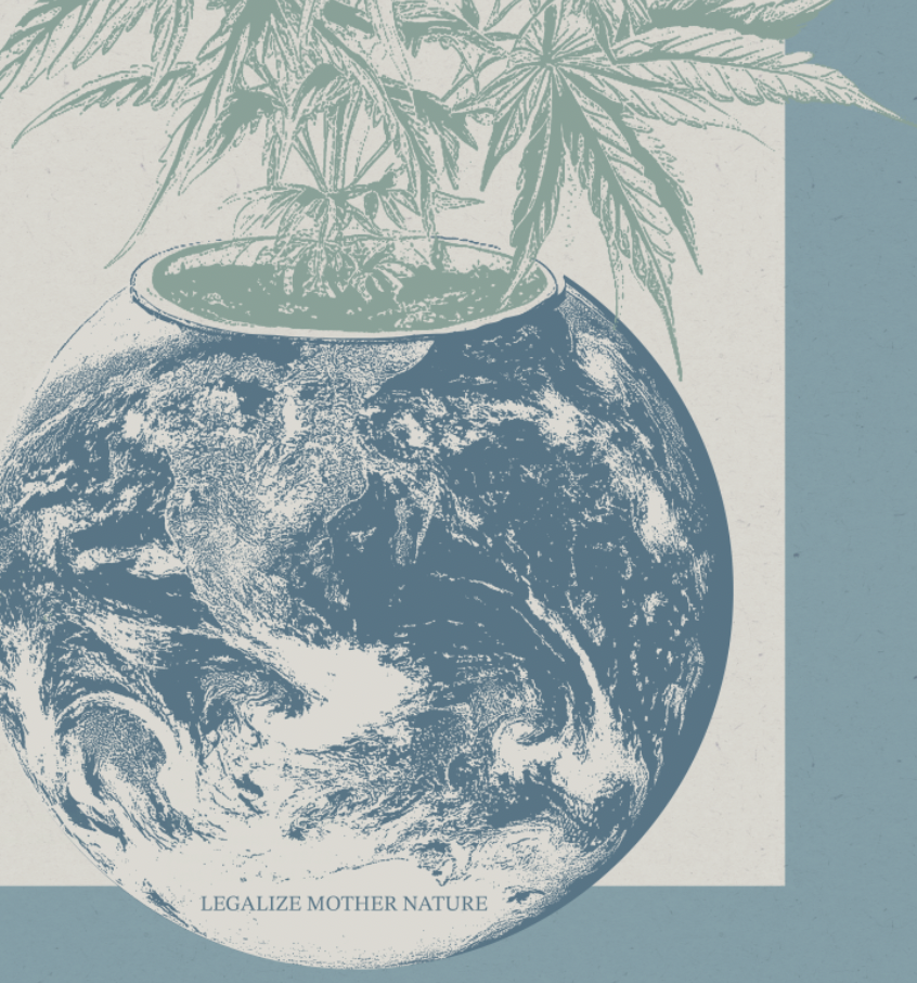 Legalize Nature - Haze Blue - Framed Print
