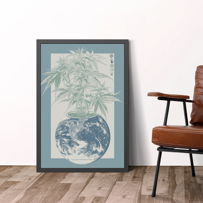 Legalize Nature - Haze Blue - Framed Print