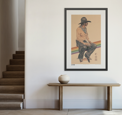 Broke Back - MDRN ANTQ - Framed Print