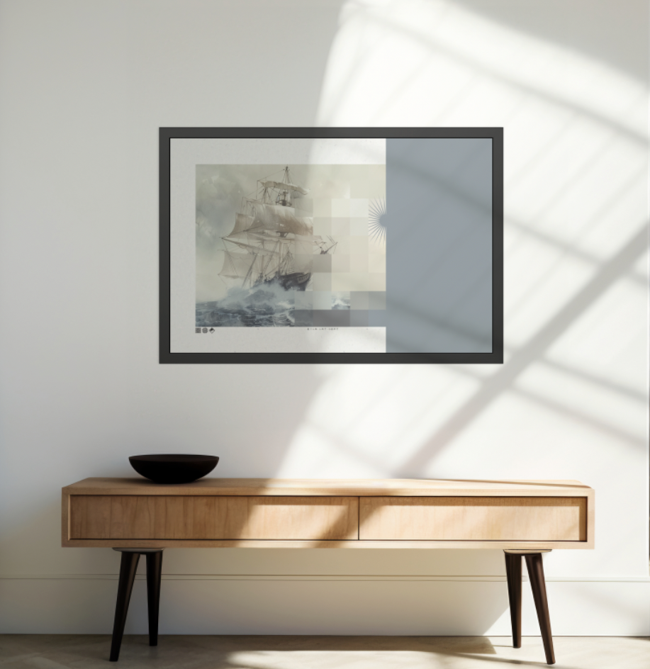 Wake - MDRN ANTQ - Framed Print