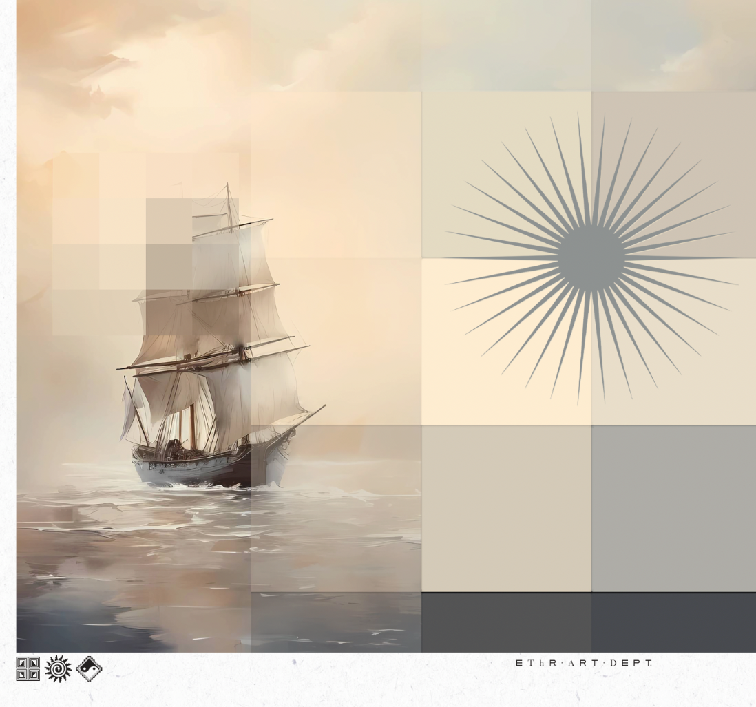 Calm Seas - MDRN ANTQ - Framed Print