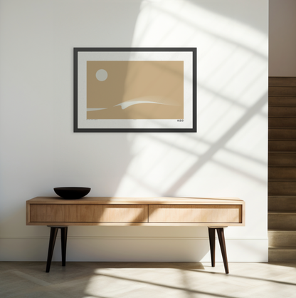 Peel 3 - Sunny - Framed Print
