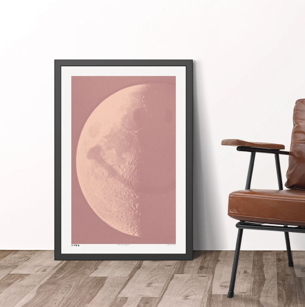 Hello Moon - Dusk - Framed Print