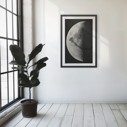 Hello Moon - Night - Framed Print