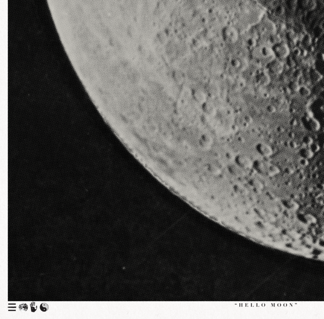 Hello Moon - Night - Framed Print