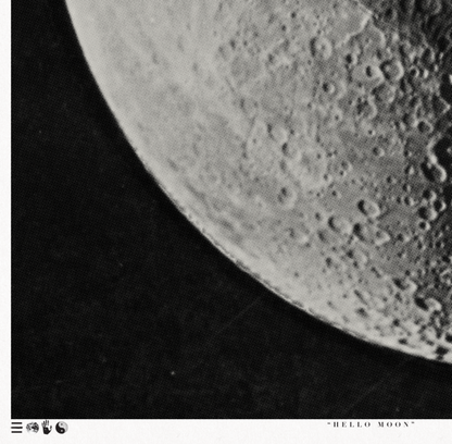 Hello Moon - Night - Framed Print