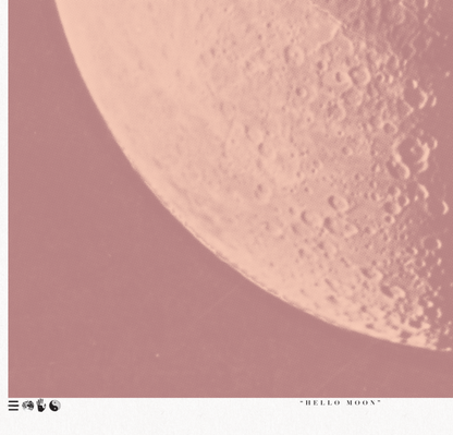 Hello Moon - Dusk - Framed Print