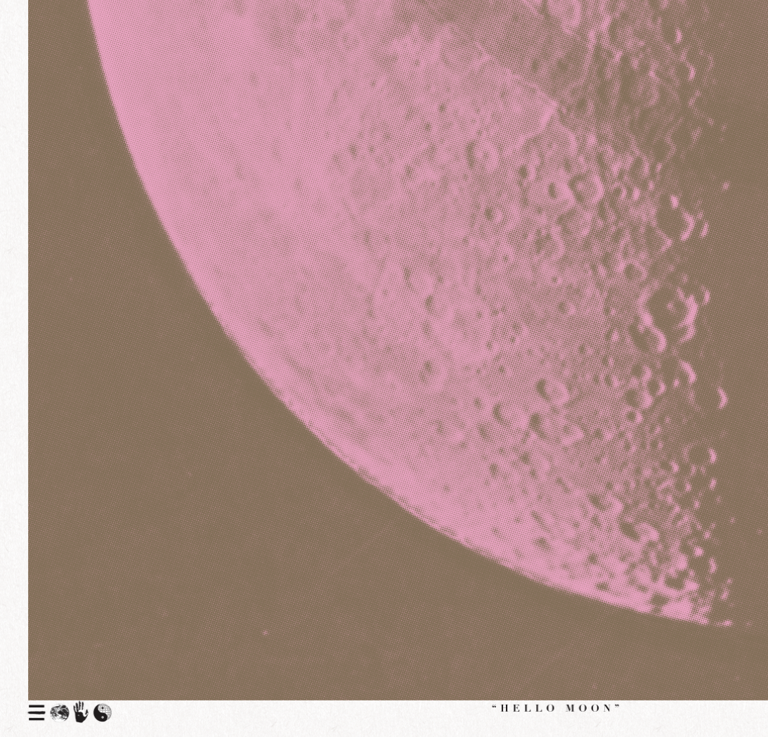 Hello Moon - Pink - Framed Print