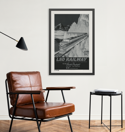 Rails - L.S.D. Travel - Night - Framed Print