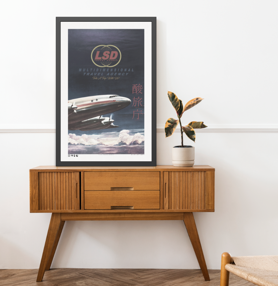 Take A Trip - L.S.D. Travel - Framed Print