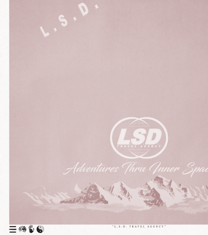 Faded - L.S.D. Travel - Blush - Framed Print