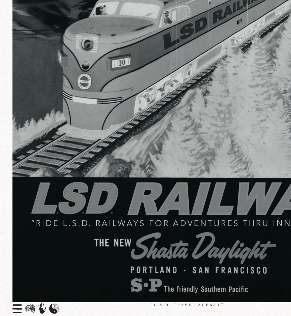 Rails - L.S.D. Travel - Night - Framed Print