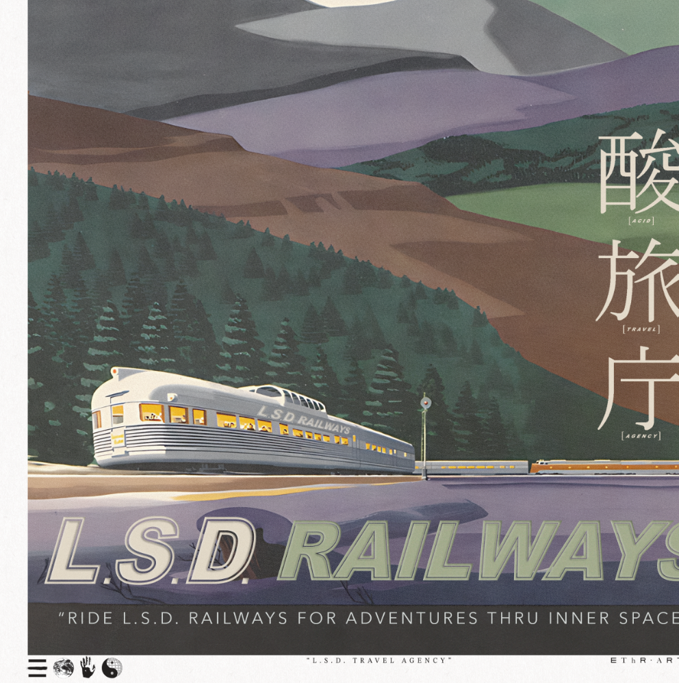 Railways - L.S.D. Travel - Framed Print