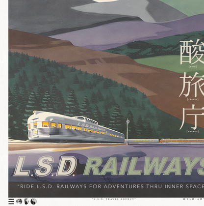 Railways - L.S.D. Travel - Framed Print