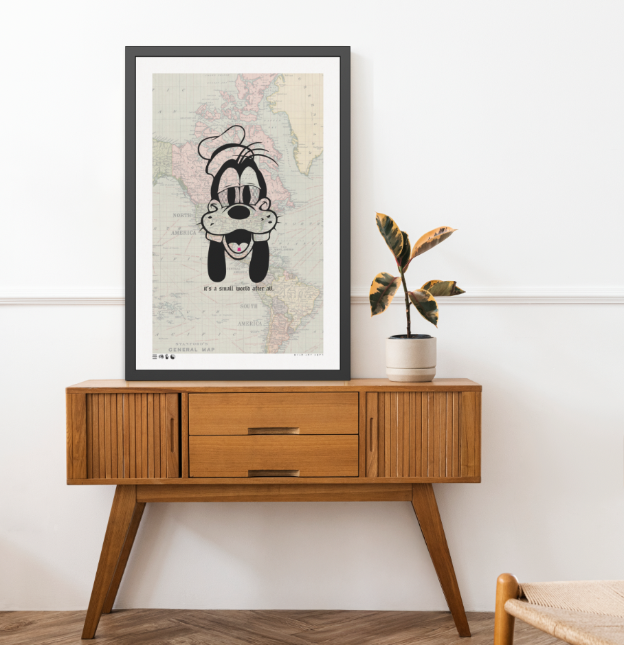 It's A Small World - Goof - Framed Print