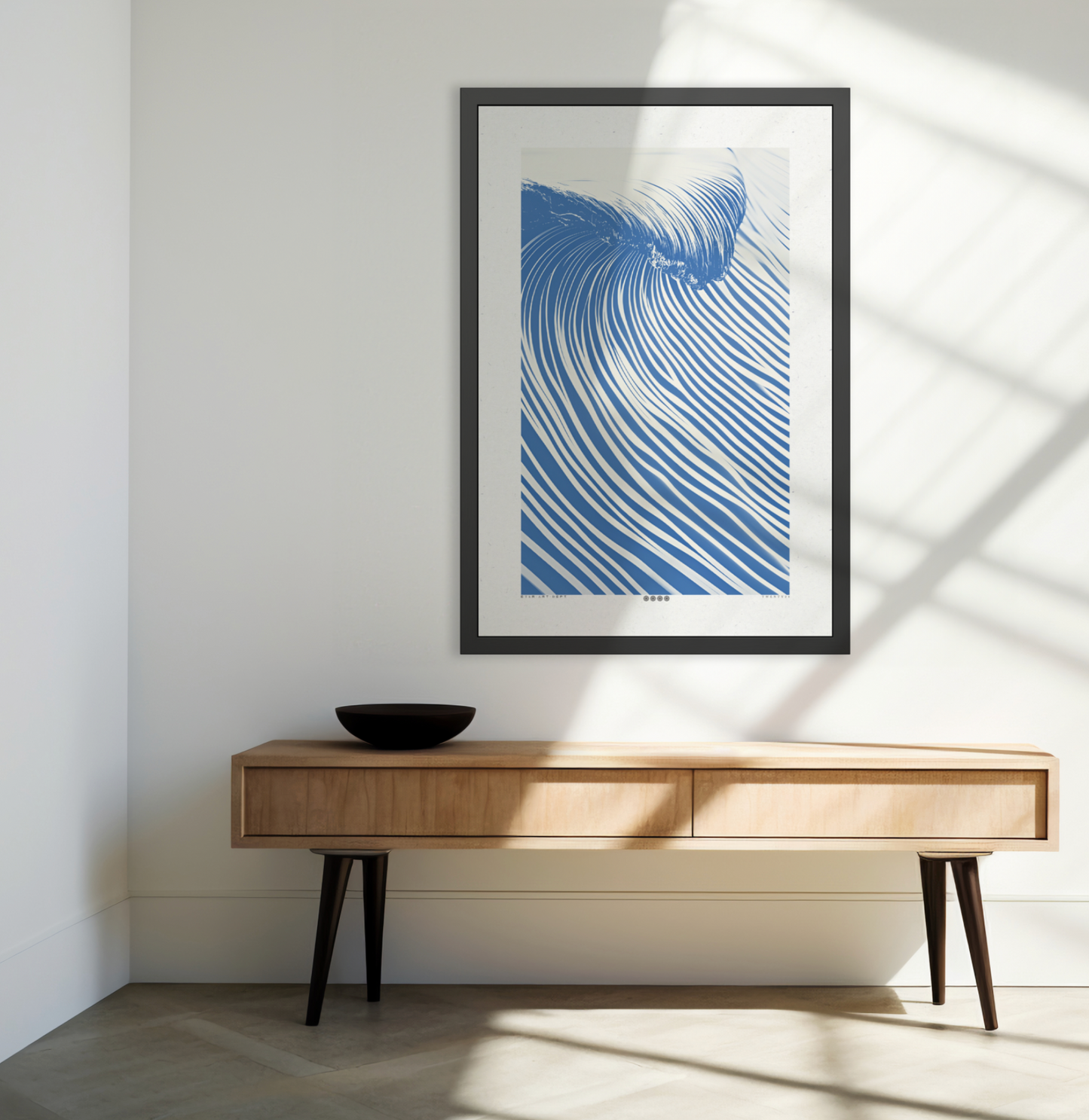 Wedge - Royal - Framed Print