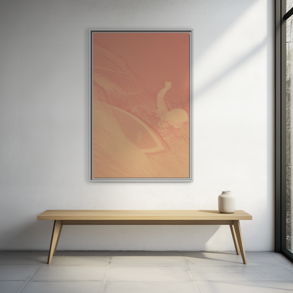 Buttons Cover Shot - Dawn - Framed Canvas