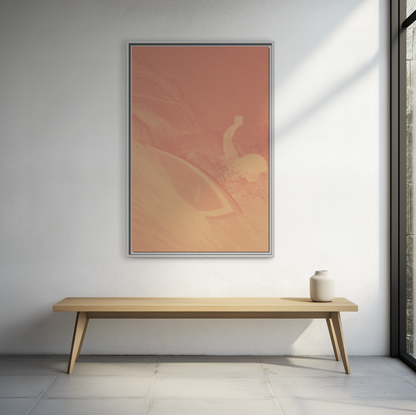 Buttons Cover Shot - Dawn - Framed Canvas