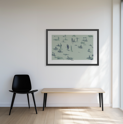 Dazed - Green Haze - Framed Print