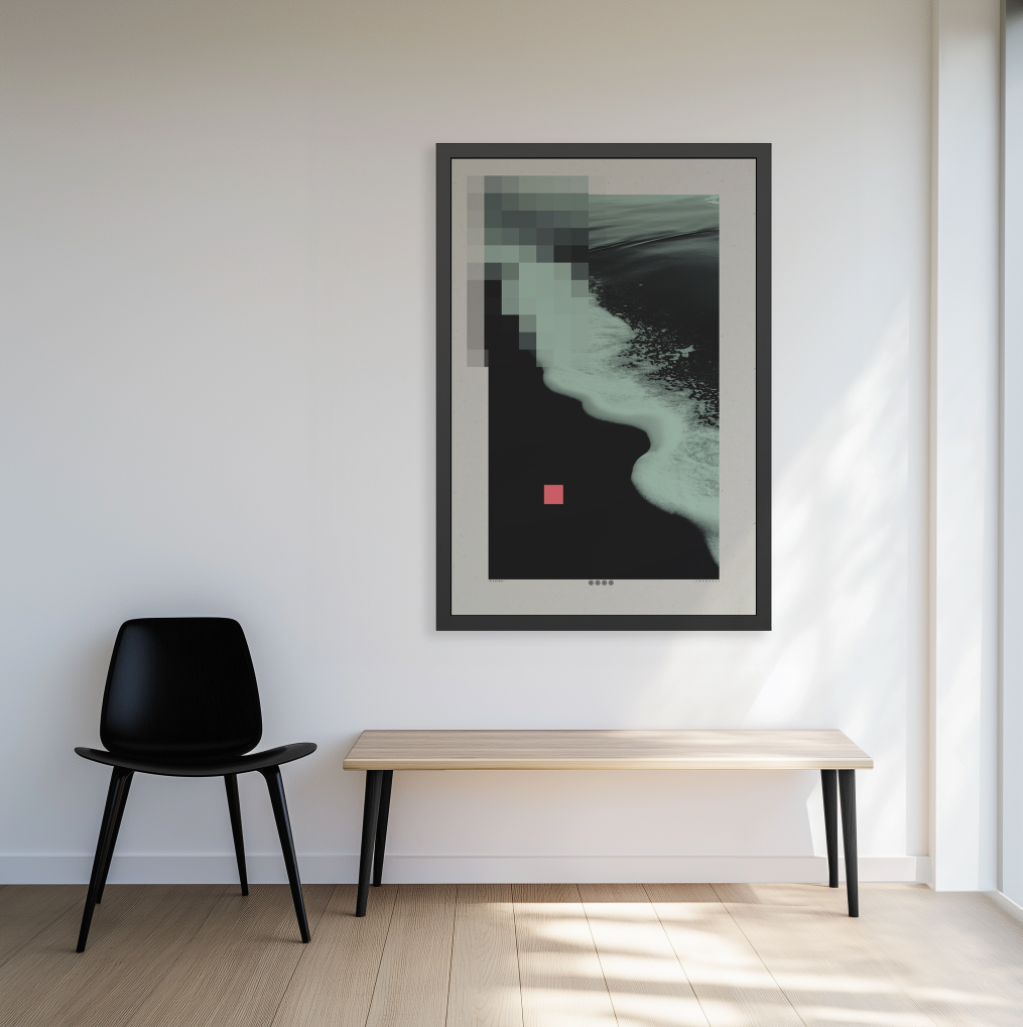 Washed 1 - Foam - Framed Print