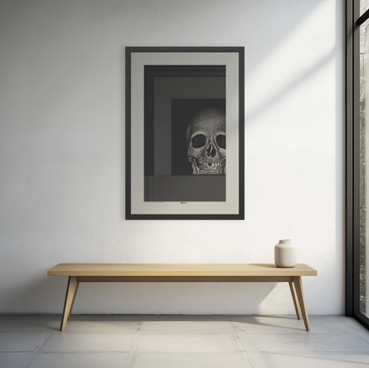 Underneath The Skin - Charcoal - Framed Print