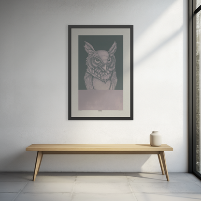 Hoo Are You - Haze - Framed Print