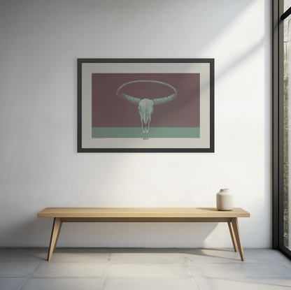 What Goes Around - Burgundy - Framed Print