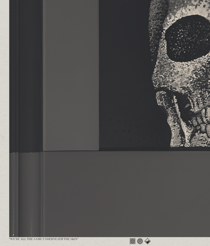 Underneath The Skin - Charcoal - Framed Print