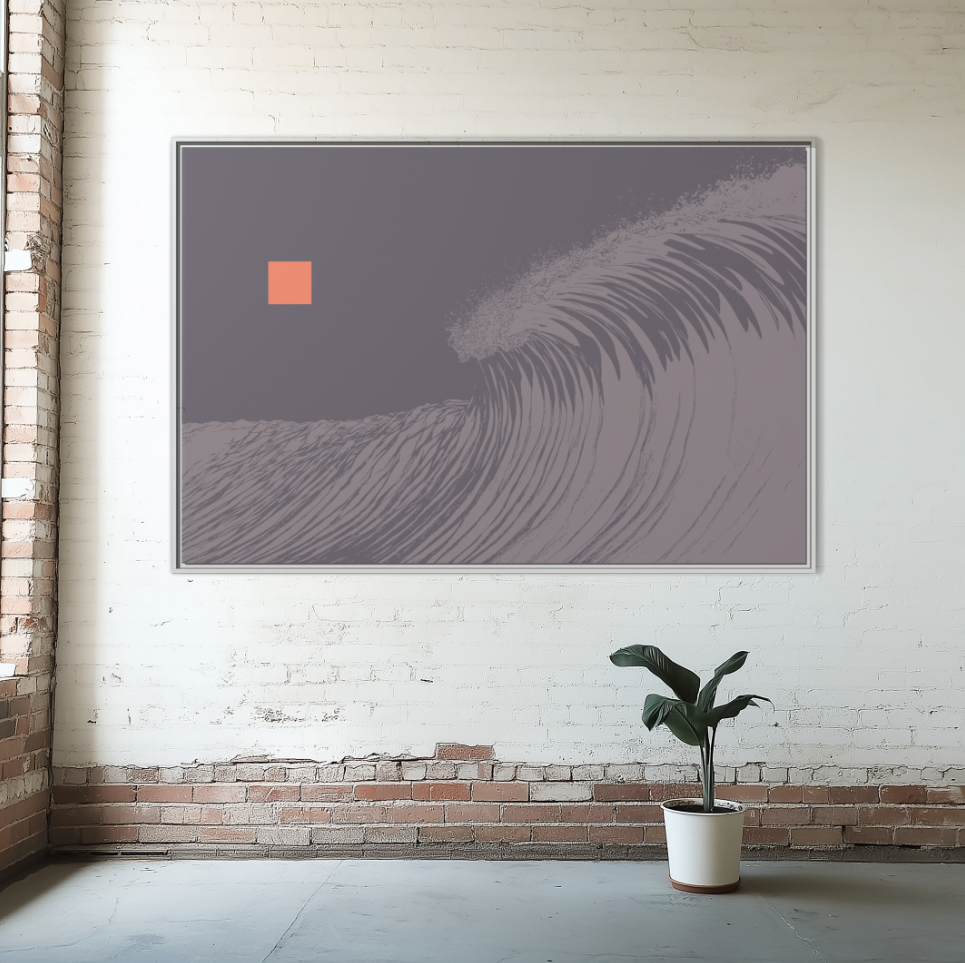 Rogue 2 - Purple Haze - XL Framed Canvas